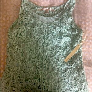 NWT Kenar sea glass crochet top!